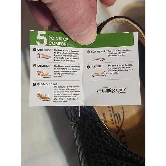 Flexus Italian Comfort by Spring Step Sandals sz 42 (11) Buckle Genuine Leather - Picture 4 of 9